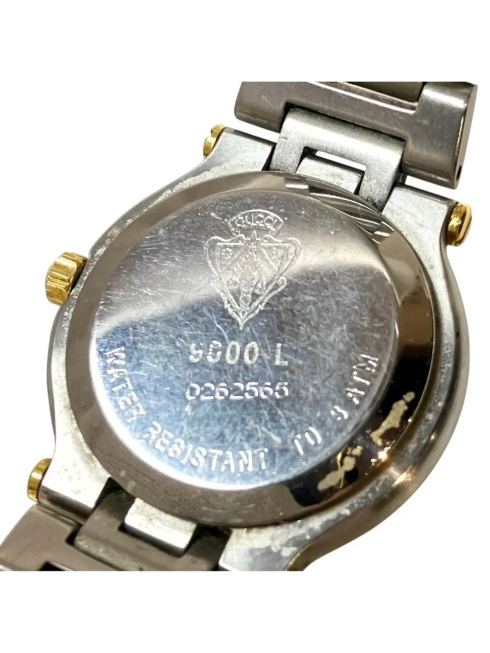 Gucci Watch SS Quartz Gold Dial